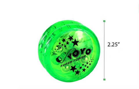 Bulk LED Light Yo - Yos in 4 Vibrant Assorted Colors. Smooth Great Quality. Sold individually random colors - Lion Wholesale