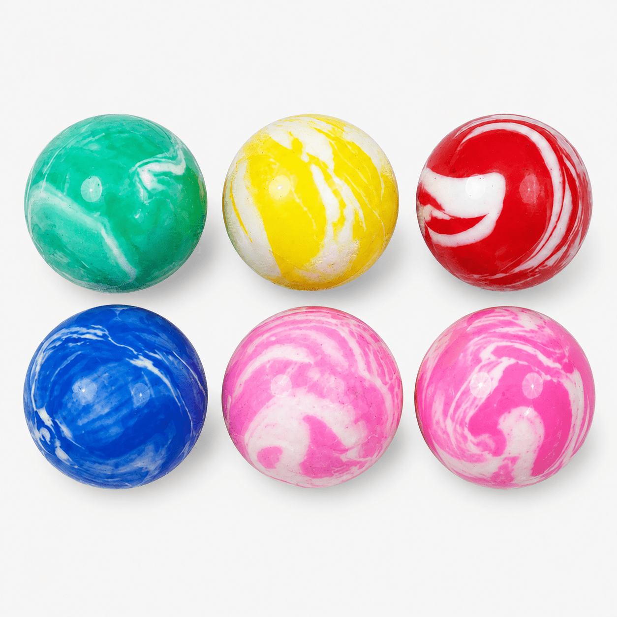 Bulk Rubber Bouncy Balls set | 1" Rubber Bouncy Ball 6 pack - Lion Wholesale