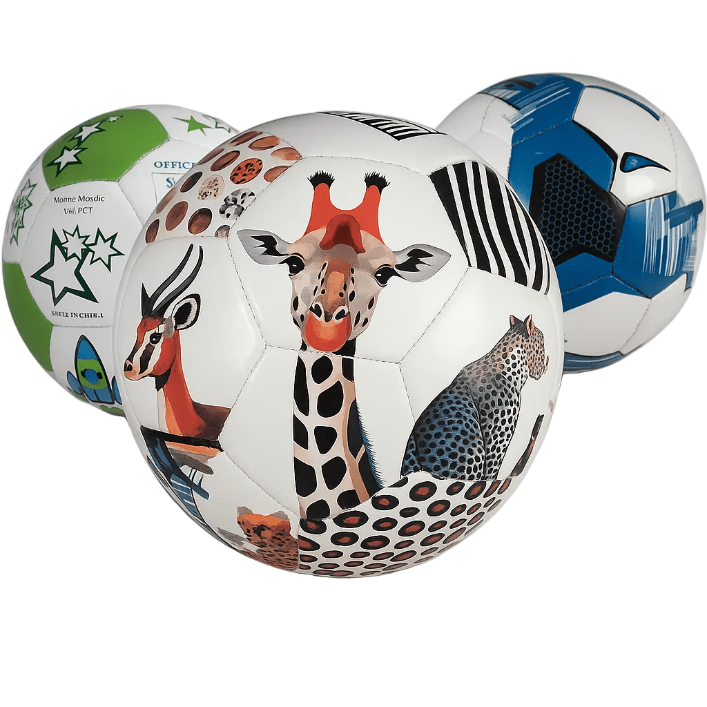 Bulk Size 4 PUL Soccer Balls - With Pump & 2 Needles - (Rolled & Shoebox Ready) - Lion Wholesale