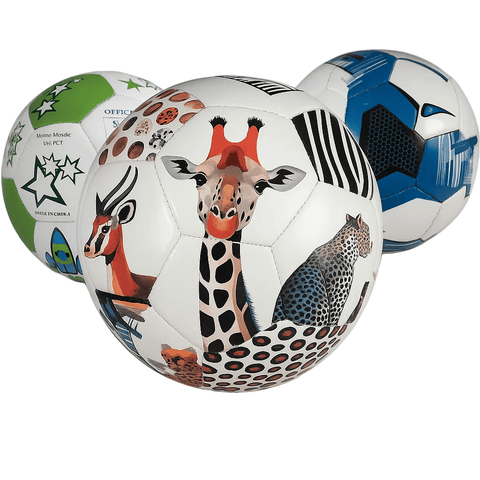 Bulk Size 4 PUL Soccer Balls - With Pump & 2 Needles - (Rolled & Shoebox Ready) - Lion Wholesale