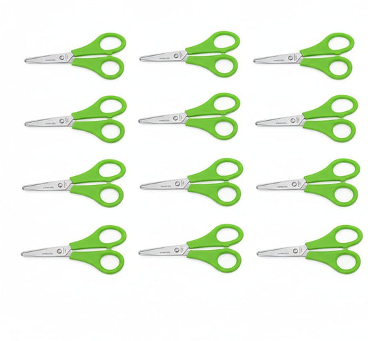 Bulk Student Scissors - Blunt Tip Stainless Steel 5.25" R/L Hand - Lion Wholesale