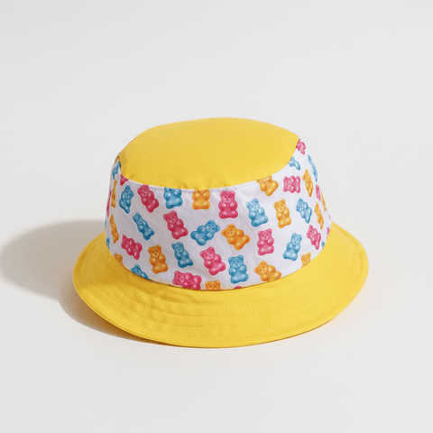 Candy Critters Yellow Gummy Bear Bucket Hat for Kids - Lion Wholesale