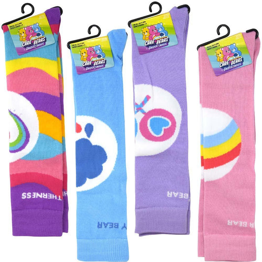 Care Bears Character Socks (4 Pairs) — Soft Stretch Fit, Sizes 4–10 - Lion Wholesale