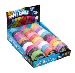 Case of 30 ea Crayola Super Chalk, Ships Better, Washable Sidewalk Chalk. Last 3x Longer & Fewer Breaks - Lion Wholesale