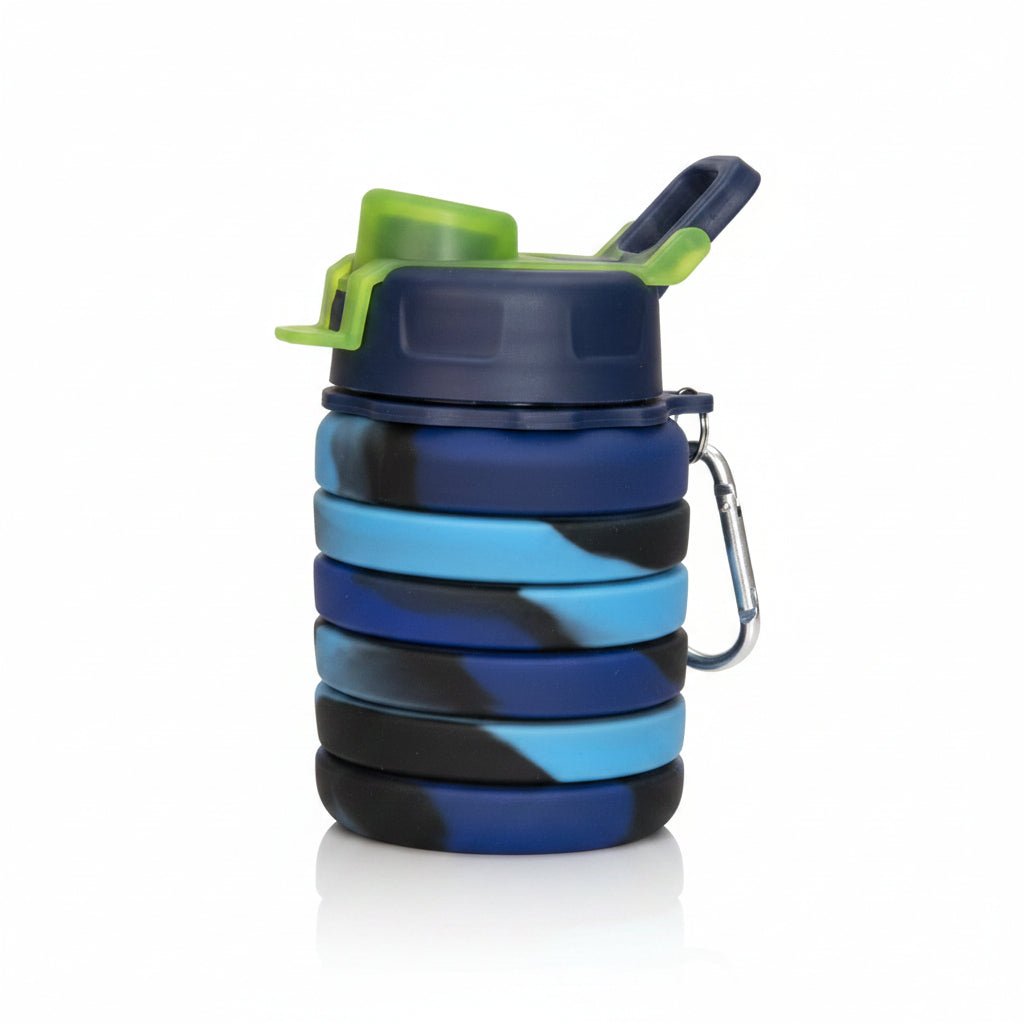 Collapsible Silicone Water Bottle 17oz | BPA - Free | Shoebox & Bulk Gift Ready | Multicolor - Lion Wholesale