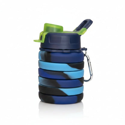 Collapsible Silicone Water Bottle 17oz | BPA - Free | Shoebox & Bulk Gift Ready | Multicolor - Lion Wholesale