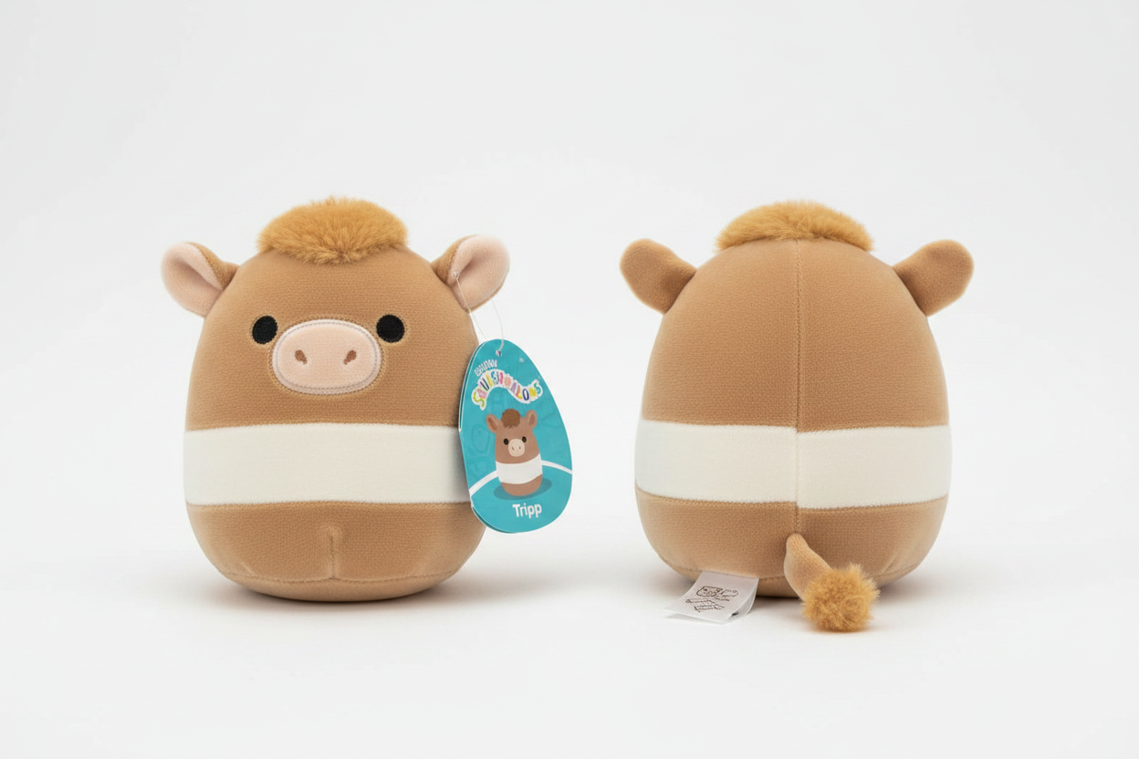 Cow Squishmallow Front and Back