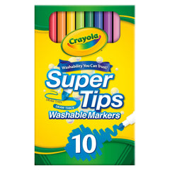 Crayola 10ct Washable Super Tips Markers - Lion Wholesale