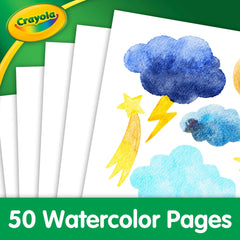 Crayola Marker Water Color Pad 10" Long x 8" Wide x 50 sheets. - Lion Wholesale
