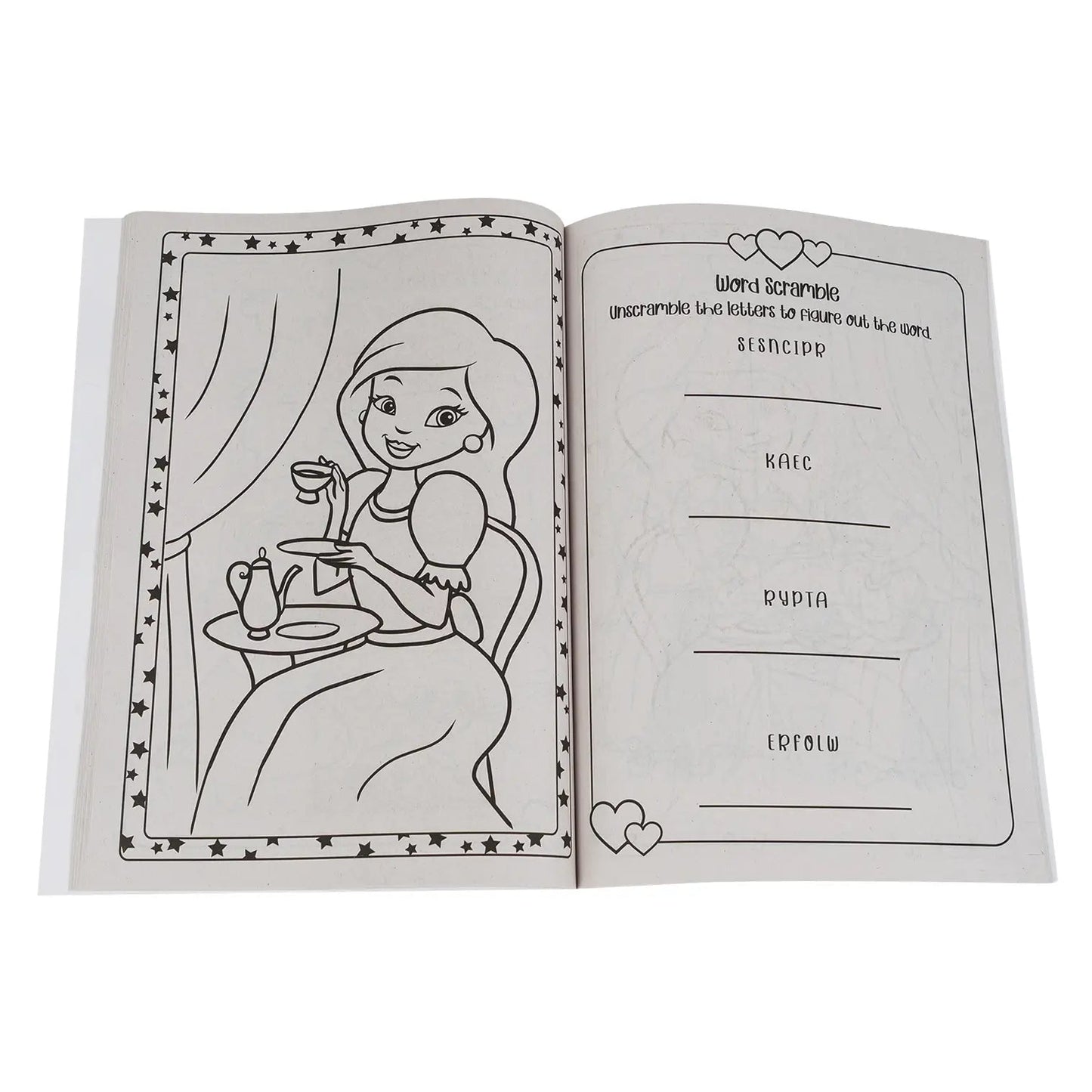 CrownJewlz Kidz Princess Tea Party Coloring and Activity Book - Lion Wholesale