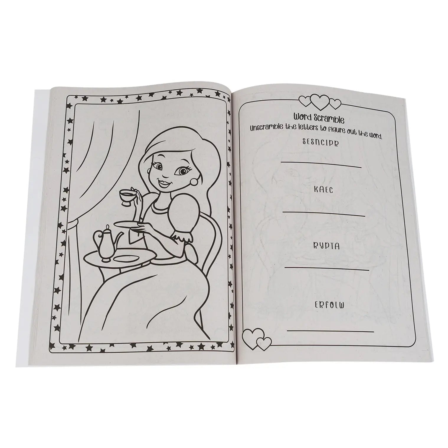 CrownJewlz Kidz Princess Tea Party Coloring and Activity Book - Lion Wholesale