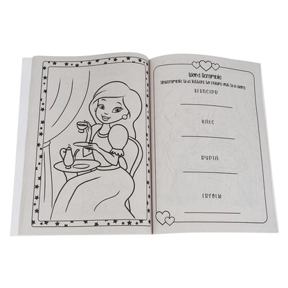 CrownJewlz Kidz Princess Tea Party Coloring and Activity Book - Lion Wholesale