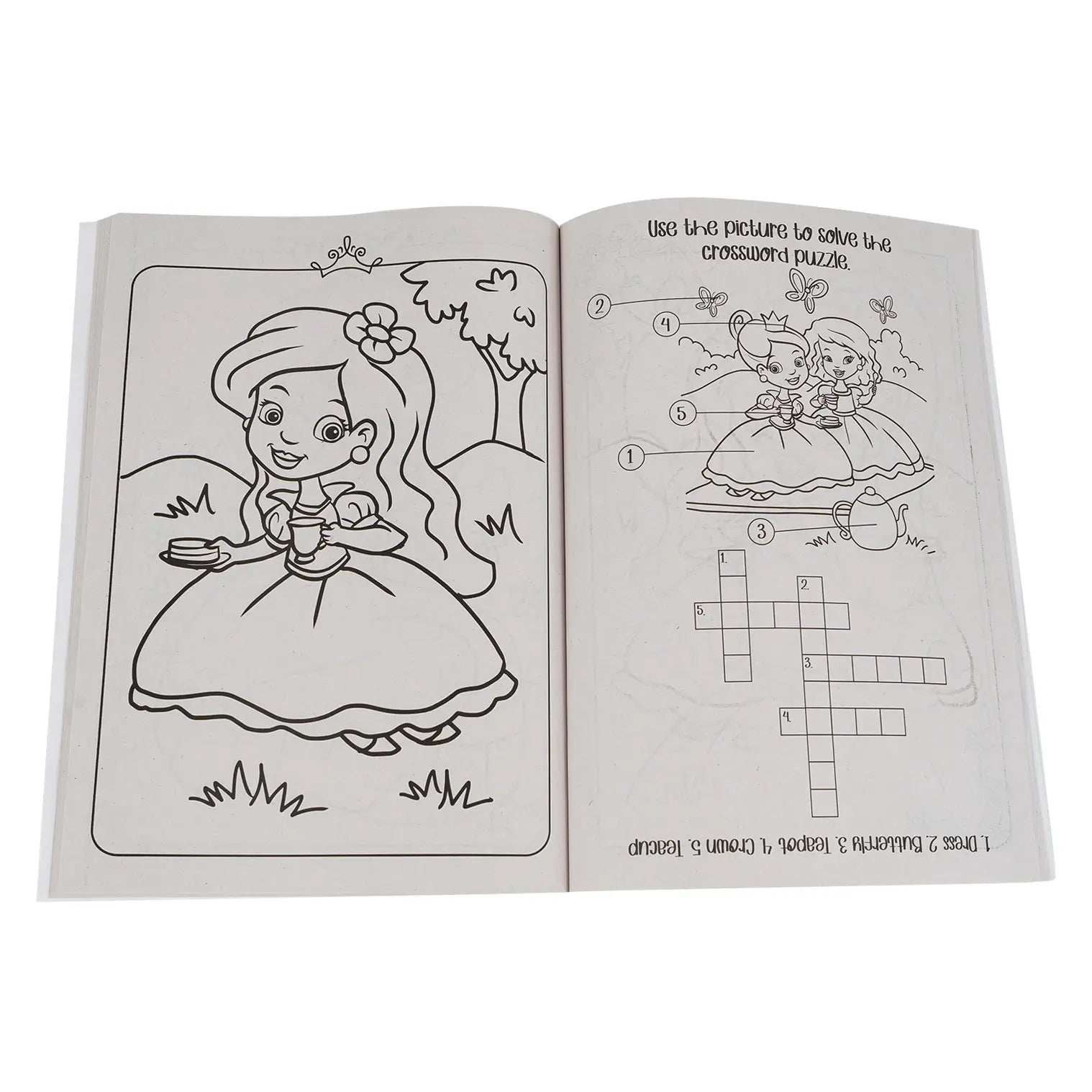 CrownJewlz Kidz Princess Tea Party Coloring and Activity Book - Lion Wholesale