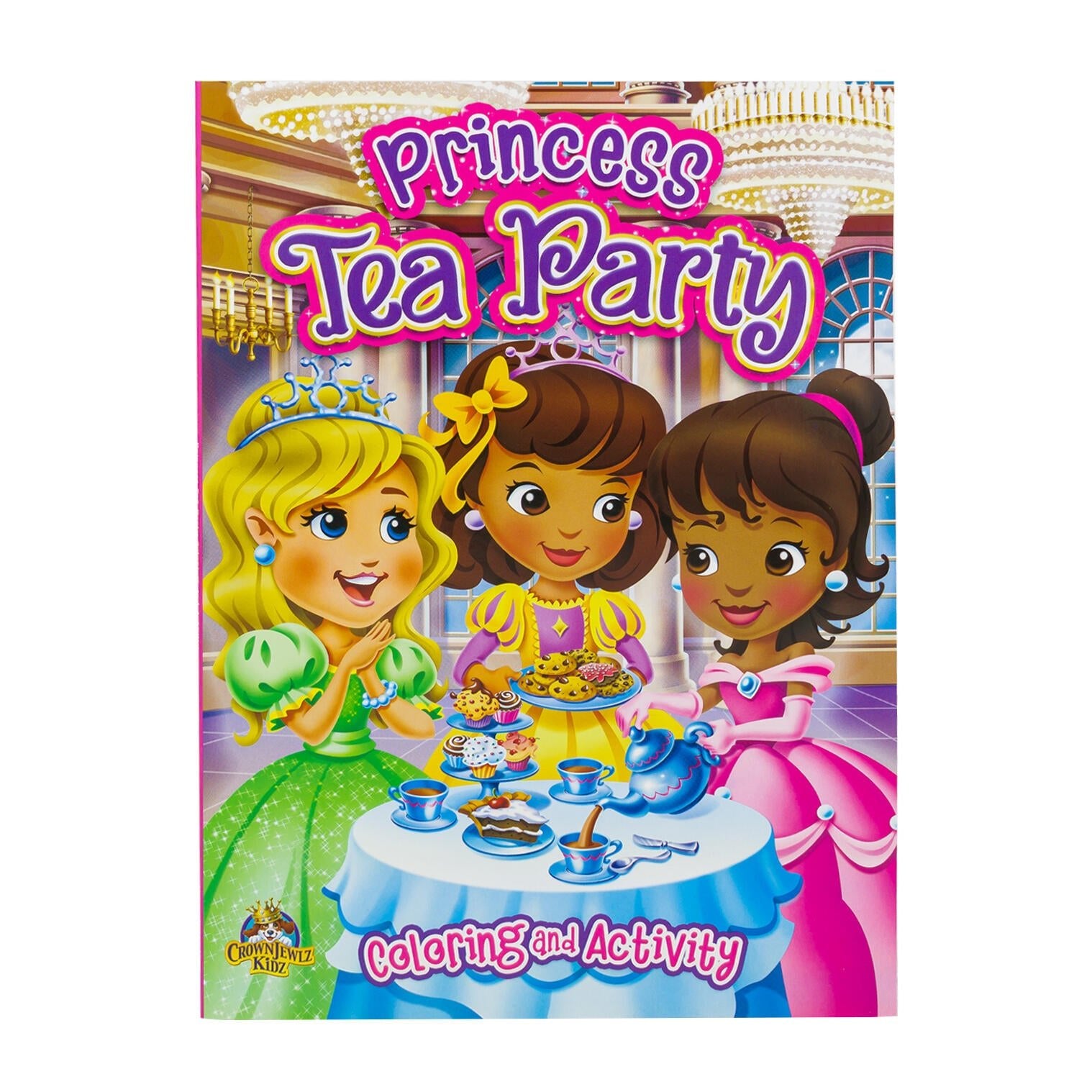 CrownJewlz Kidz Princess Tea Party Coloring and Activity Book - Lion Wholesale