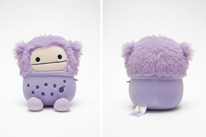 Dilka Lavender Bigfoot Squishmallow Front and Back