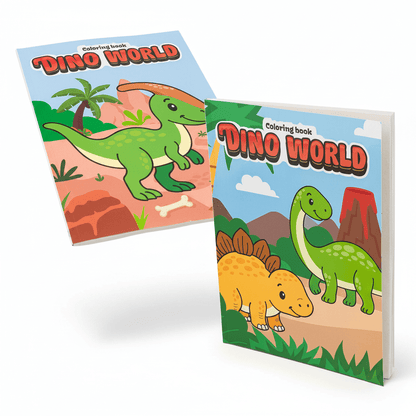 Dino World Coloring Book for Kids – 80 Pages of Dinosaur Fun - Lion Wholesale
