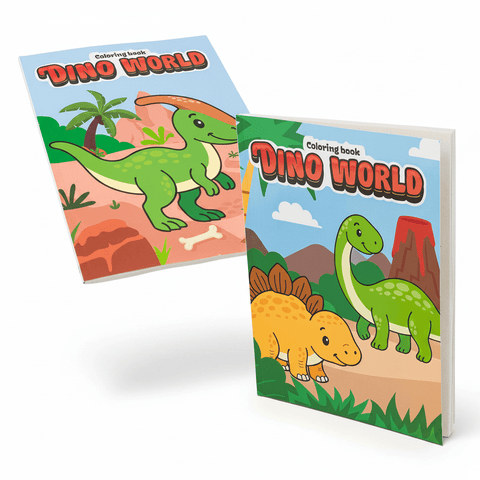 Dino World Coloring Book for Kids – 80 Pages of Dinosaur Fun - Lion Wholesale