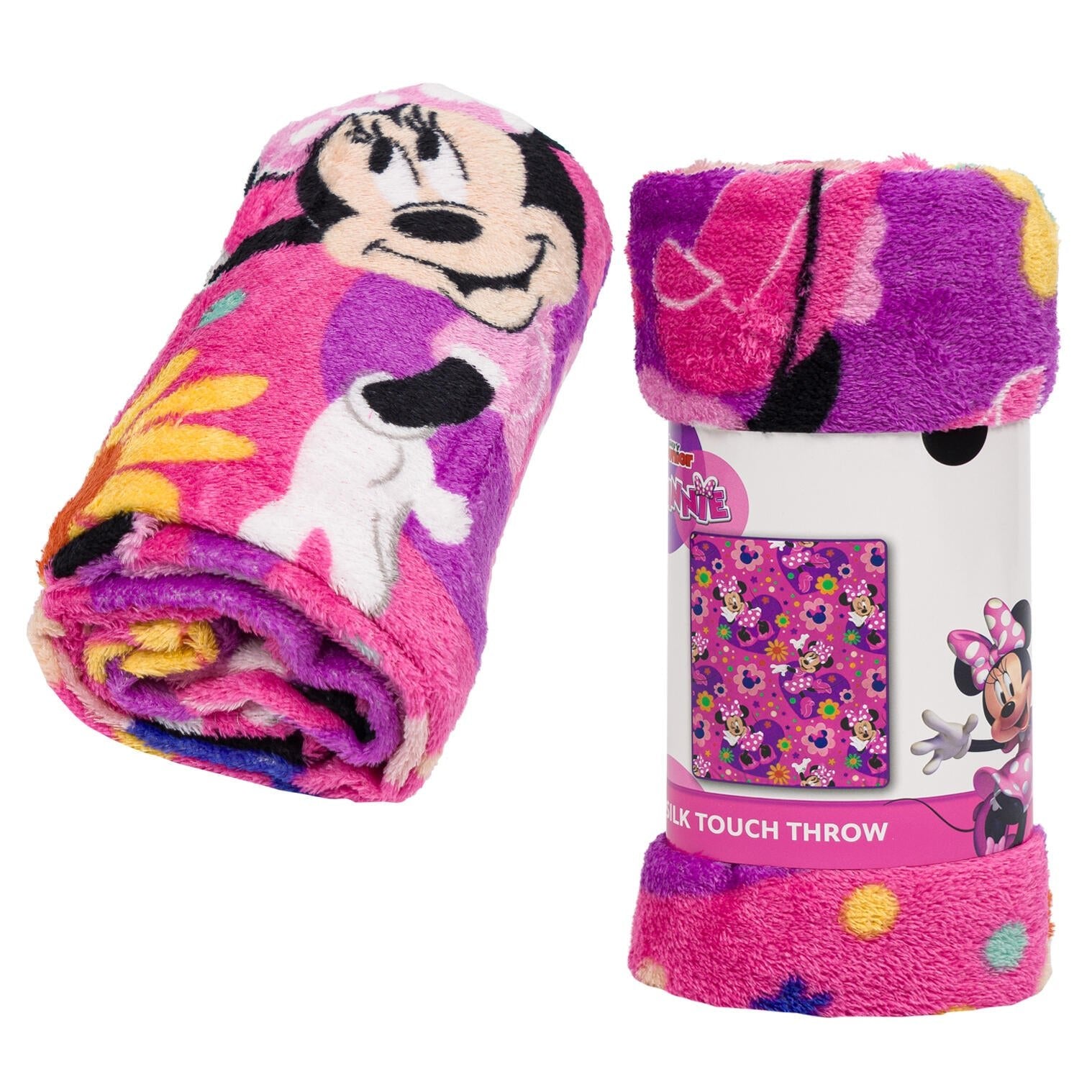 Disney Minnie Mouse Silk Touch Throw Blanket – 40x50" Soft Fleece for Kids - Lion Wholesale