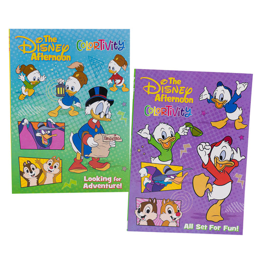 Disney DuckTales: The Disney Afternoon Coloring Books– 64 Pages (Set of 2 Coloring Books 1.45)