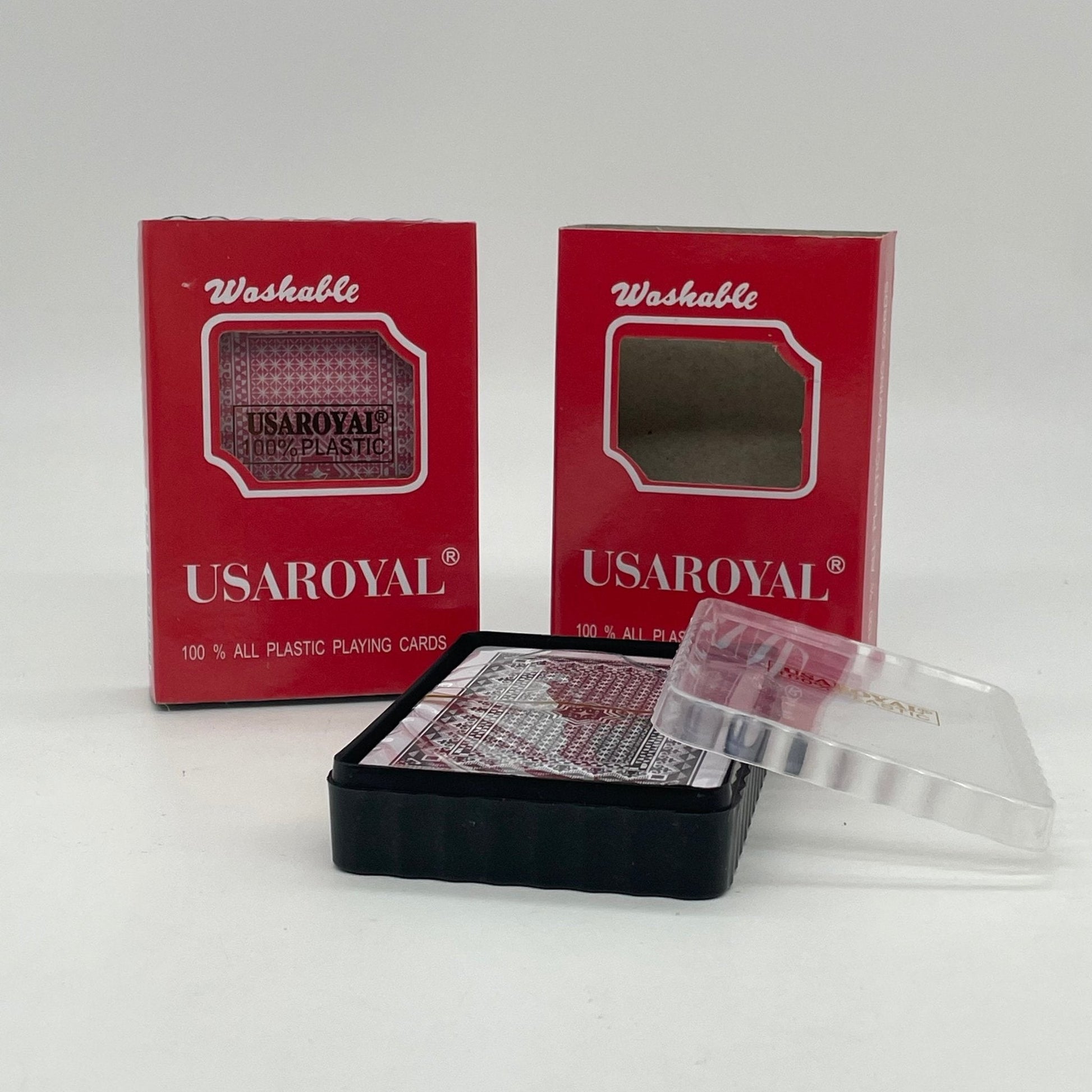 Durable PVC Laminated Playing Cards - Washable, Sturdy, Built to last w/Plastic Box(Sold Individually) - Lion Wholesale