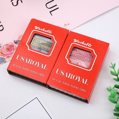 Durable PVC Laminated Playing Cards - Washable, Sturdy, Built to last w/Plastic Box(Sold Individually) - Lion Wholesale