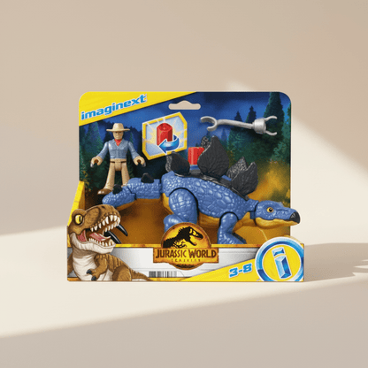 Fisher - Price Imaginext Jurassic World Stegosaurus Playset – Dr. Alan Grant & Thrashing Dino - Lion Wholesale