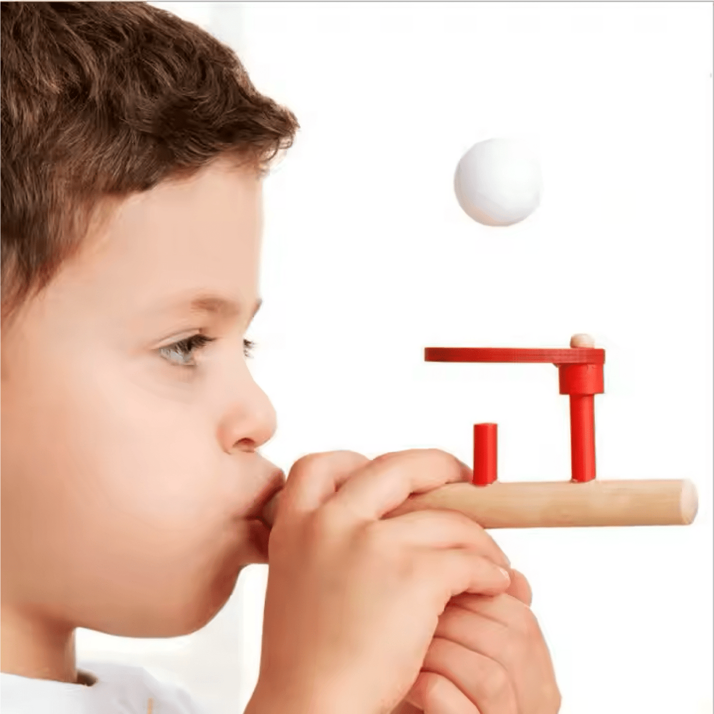 Floating Ball Pipe Game for Kids – Wooden Blow Pipe Toy - Lion Wholesale