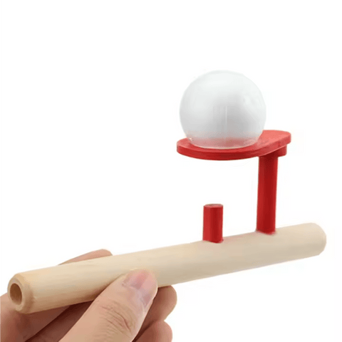 Floating Ball Pipe Game for Kids – Wooden Blow Pipe Toy - Lion Wholesale