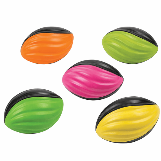 Foam Football – 5” (Asst'd Colors)Shoebox Favorite| Sold Individually - Random - Lion Wholesale
