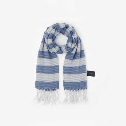 Forever 21 Cream & Blue Fashion Scarf – Lightweight Wrap | 80" x 36" | 100% Polyester - Lion Wholesale