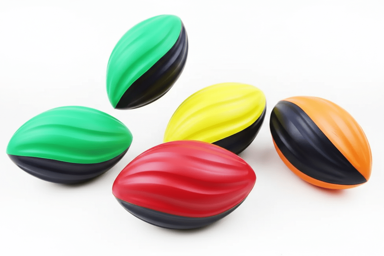 Fun Size 5" Footballs | Soft Squeeze Stress Toy | Shoebox & Bulk Gift Ready | Ages 3+ - Lion Wholesale