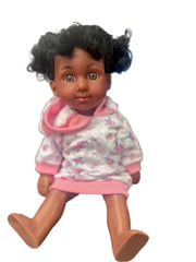 Gods Girls 10" Plastic Black Baby Doll - Sings Twinkle Twinkle Little Star - Lion Wholesale