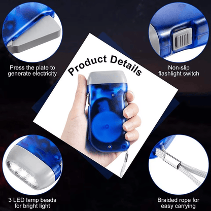 Hand Crank Flashlights - Lion Wholesale