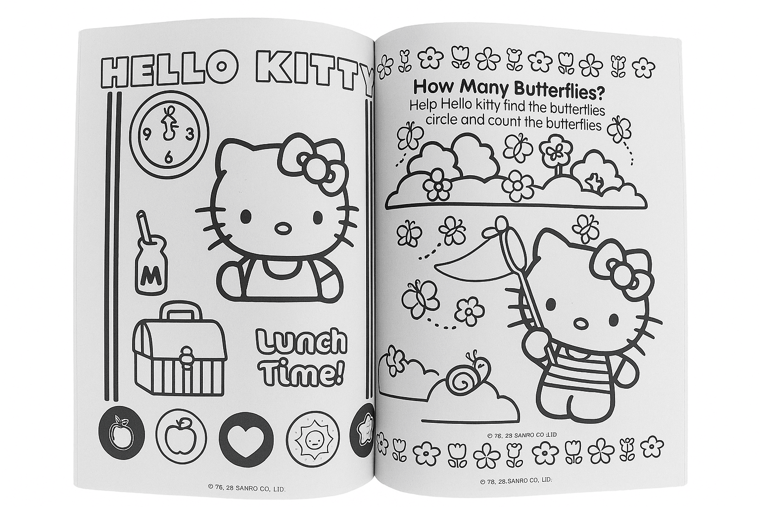 Hello Kitty® 80 - Page Coloring & Activity Book - Lion Wholesale