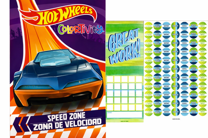 Hot Wheels Coloring & Activity Book – 80 Pages (2 Assorted Covers=$1.45 ea) - Lion Wholesale