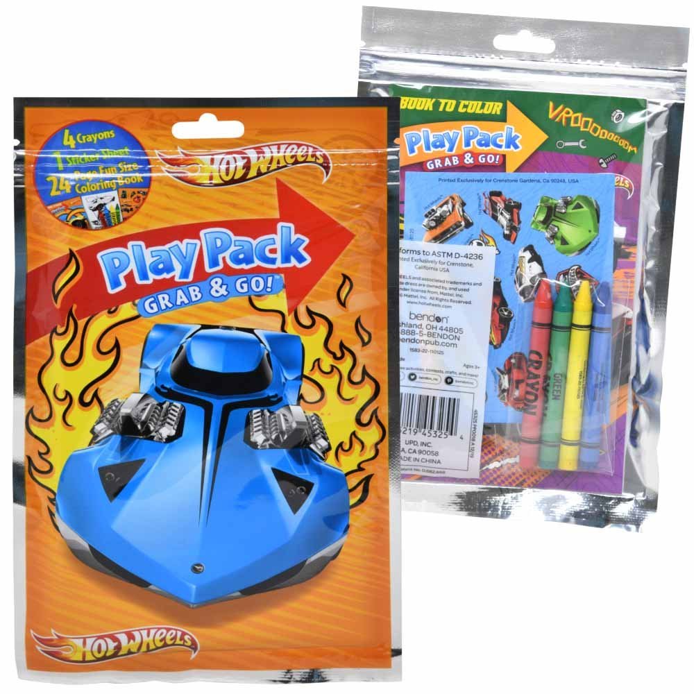 Hot Wheels Grab and Go Play Pack Party Favors - Lion Wholesale
