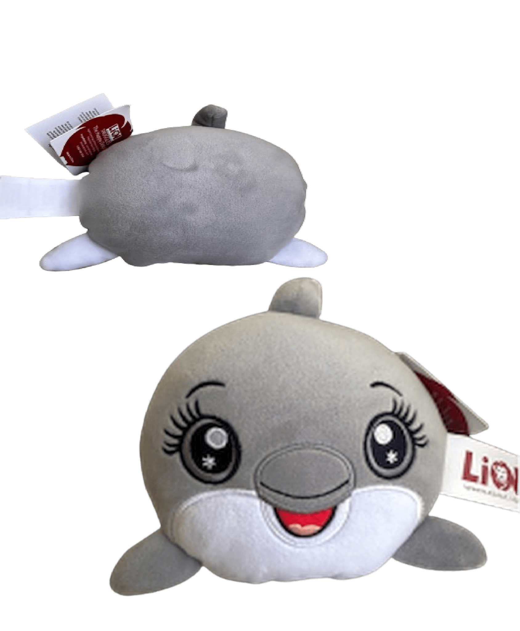 Huggable Plushie "Snuggles the Happy Dolphin" Pillow - Super Soft 5" Companion - Lion Wholesale