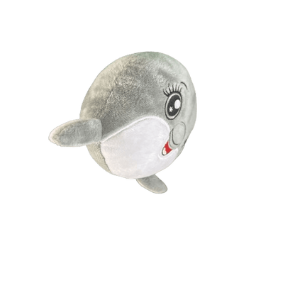 Huggable Plushie "Snuggles the Happy Dolphin" Pillow - Super Soft 5" Companion - Lion Wholesale