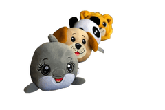 Huggable Plushie "Snuggles the Happy Dolphin" Pillow - Super Soft 5" Companion - Lion Wholesale