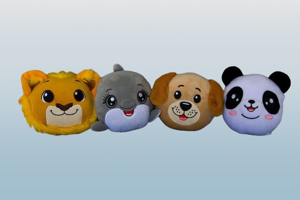 Huggable Soft Plushie Lion Pillow 5" - Lion Wholesale