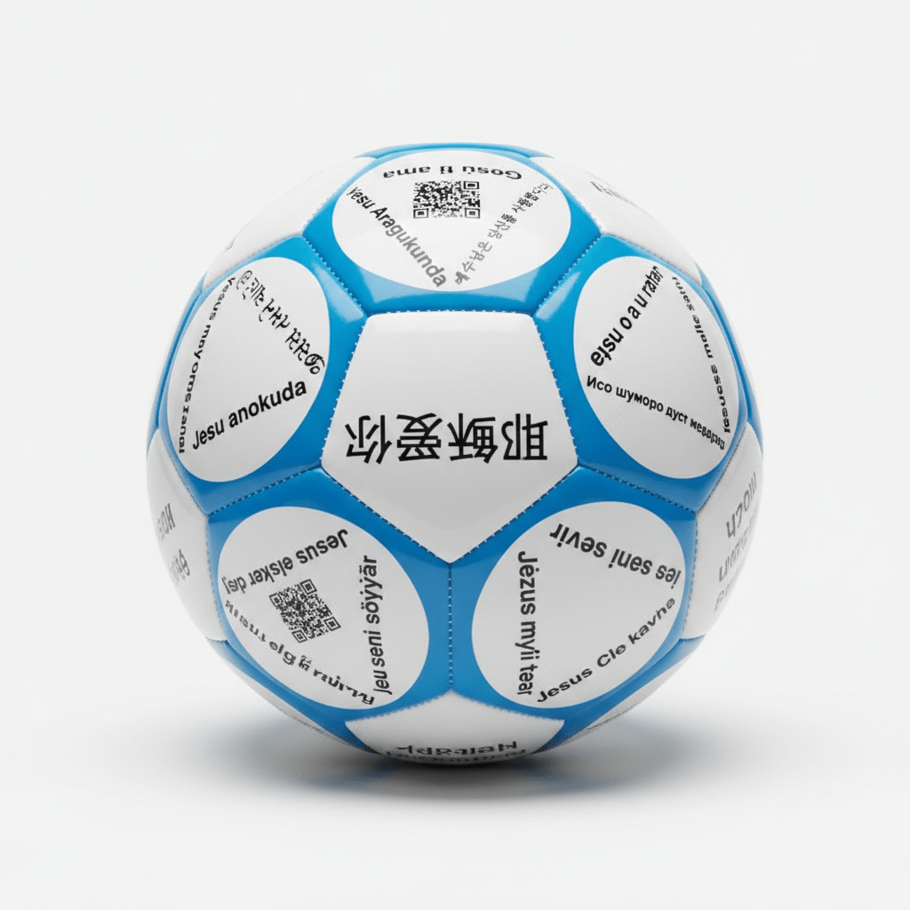 Jesus Loves You Soccer Ball-71 Languages in Size 4 & Size 5-Amplify Your Impact - Lion Wholesale