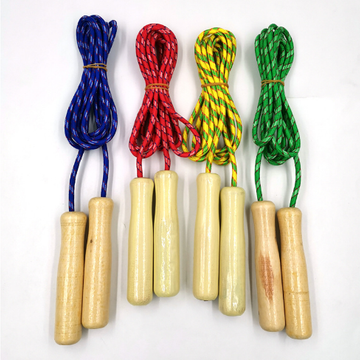 10 Pack of 7.9-Foot Wooden Handled Jump Rope for Fitness and Fun(Arriving in June 2024 Pre-order now)