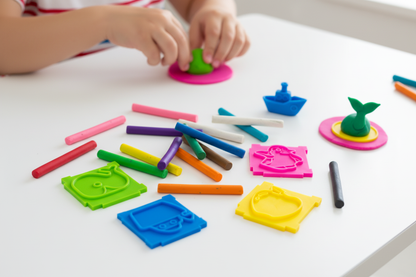 KidArt Modeling Clay child playing with clay and molds