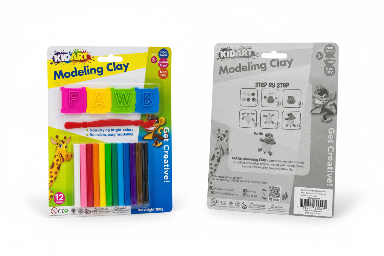KidArt Modeling Clay Front & Back