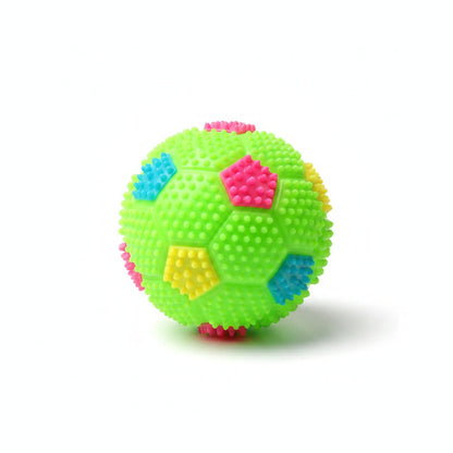 LED Spiky Flashing Soccer Balls – Individual | Assorted Neon Colors - Lion Wholesale