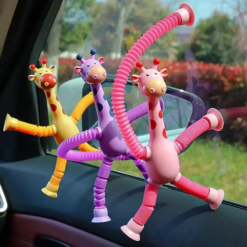 Light up Giraffe Pop Tubes - Flexible Tubes with LED Lights and Suction Cups(Coming in June-Pre-Order Now!) - Lion Wholesale