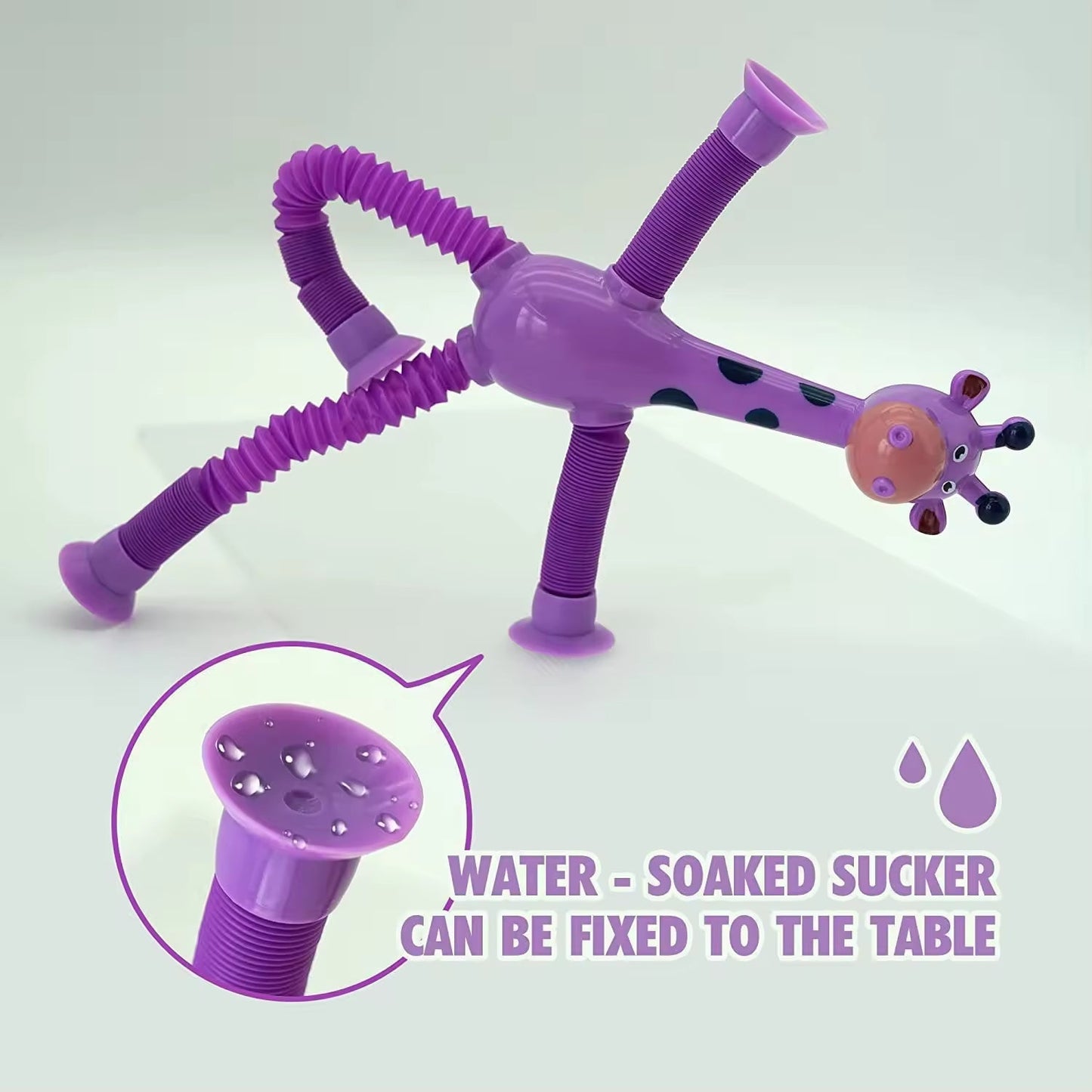 Light up Giraffe Pop Tubes - Flexible Tubes with LED Lights and Suction Cups(Coming in June-Pre-Order Now!) - Lion Wholesale