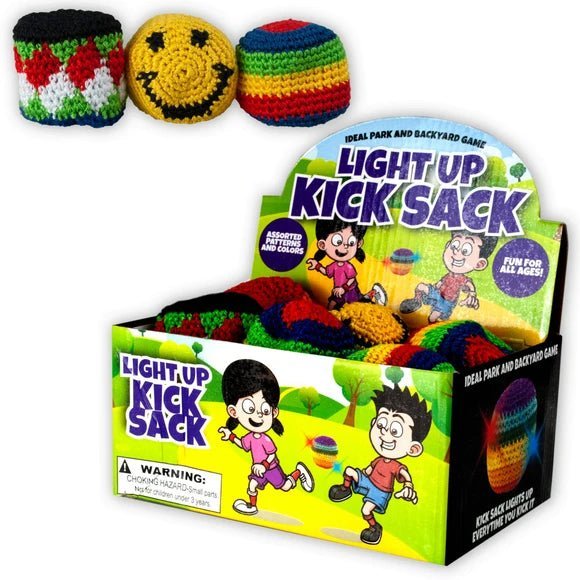 Light Up LED Hacky Sack, Kick Sack, Juggle. Develop Skills and Have Fun!(sold individually) - Lion Wholesale