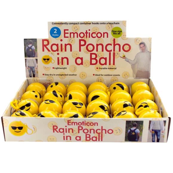 Light weight, Durable, Emoji Poncho, Fun & Useful Item for Older Kids and Adults(sold individually) - Lion Wholesale