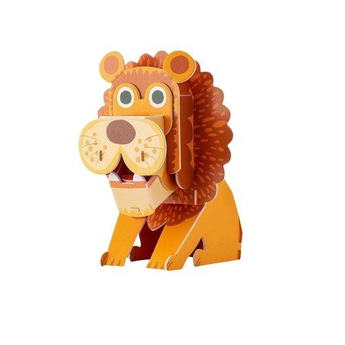 Lion 3D Puzzle |Fits Perfectly In the Bottom of a Box! - Lion Wholesale